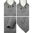 thumbnail image 4 of H2H Mens Casual Slim Fit Pullover Sweaters Long Sleeve Knitted Fabric Mock Neck Button (CMOSWL075), 4 of 6