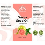Guava Seed Oil (Psidium Guajava) – 100% Pure Cold-Pressed Antioxidant-Rich Face, Body & Hair Oil by Relaxcation | 0.5–4 fl oz