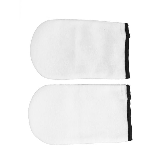 Gants de Cire Chaude, Favorisent l'Absorption Blancs Largement Utilisés Lavables Réutilisables Gants de Thérapie Paraffine pour Services de Salon pour Soins Quotidiens de la Peau