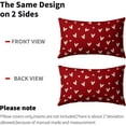 thumbnail image 5 of Valentines Day Lumbar Pillow Covers 12x20 Set of 2 Red Love Heart Holiday Decorative Throw Pillows Romantic Valentine Themed Gifts Pillowcase Cotton Cushion Cover Decor for Home Couch Bed Soft, 5 of 6