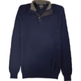 thumbnail image 1 of Suéter de cuello alto texturizado Tasso Elba para hombre azul pequeño, 1 of 1
