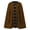 Dark Brown, variant on comerut Women Cape Coat Solid Color Mid Length Button Retro Soft Warm Open Stitch Elegant Buckle Autumn Winter Cloak for Banquet