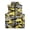Camouflage Print, variant on Running Horse Kids Sleeveless Vests with Pockets, Warm Polyester Lightweight Zip up Vest for Winter Fall Everyday Wear