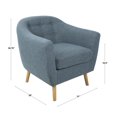 thumbnail image 3 of Chaise moderne milieu-du-siècle Rockwell de LumiSource, 3 of 9