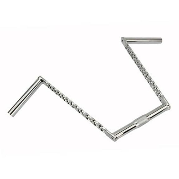 Triple Twisted Handlebar 12" 25.4mm Chrome. Bike handle bar, bicycle handle bar, lowrider handle bar, chopper,lowrider bike part