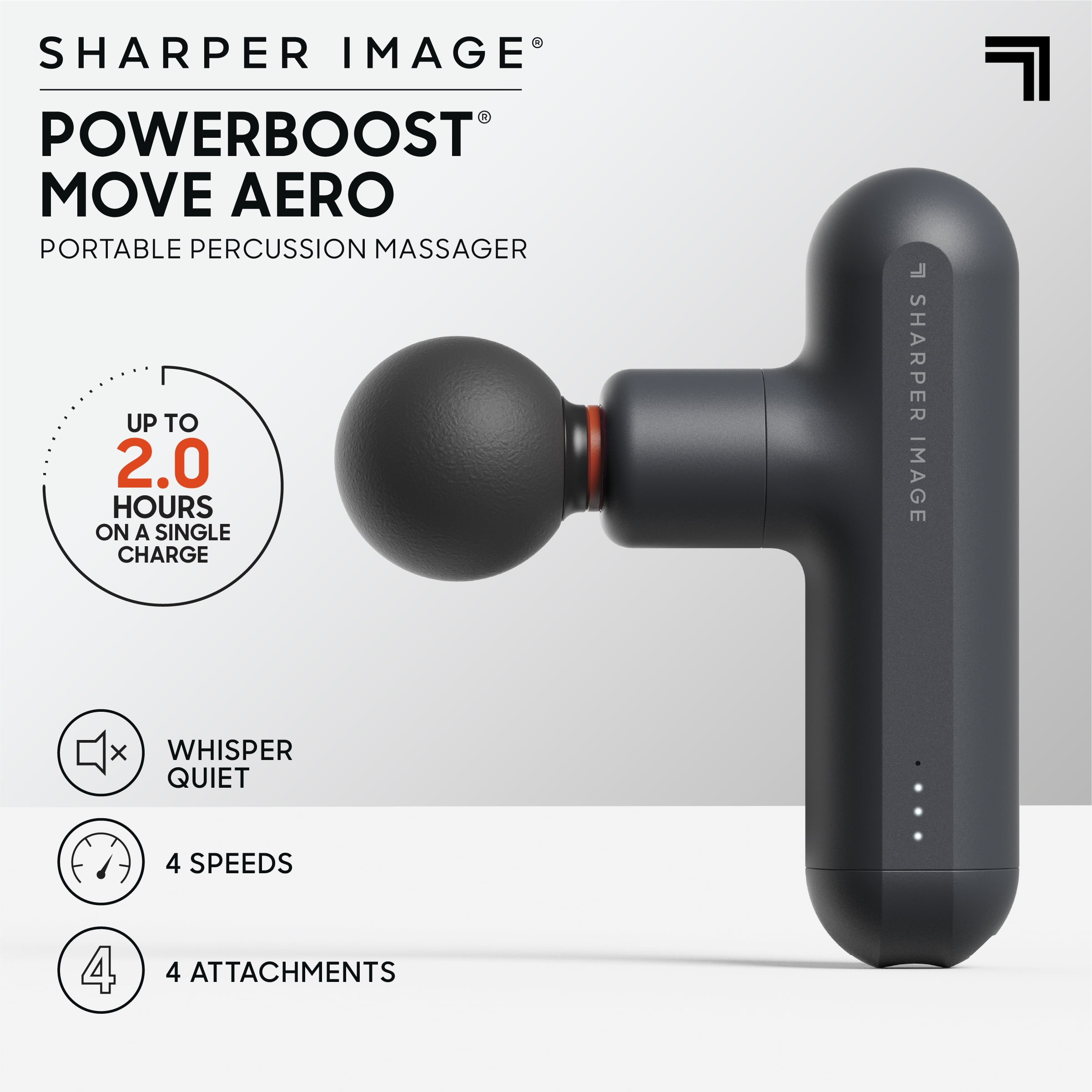 Sharper Image® Powerboost Move® Aero Portable Percussion Massager