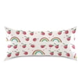 thumbnail image 3 of Satin Pillow Case Cherry and Rainbow Queen Silk Pillow Cover for Hair and Skin Envelope Closure 20"x30", 3 of 9