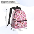 thumbnail image 2 of Honeii Strawberry Popsicle Print School Backpack,Casual Lightweight Travel Rucksack Daypack,Backpacks for College High, 2 of 6