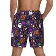 thumbnail image 3 of Sigee Halloween Sweet Candy Print Mens Swim Trunks with Compression Liner Quick Dry Swim Stretch Beach Shorts with Pockets,S-3XL, 3 of 7