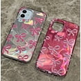 thumbnail image 2 of Bows Laser Water Ripple Iridescent Soft  for iPhone Case (Pink,iPhone 14), 2 of 6