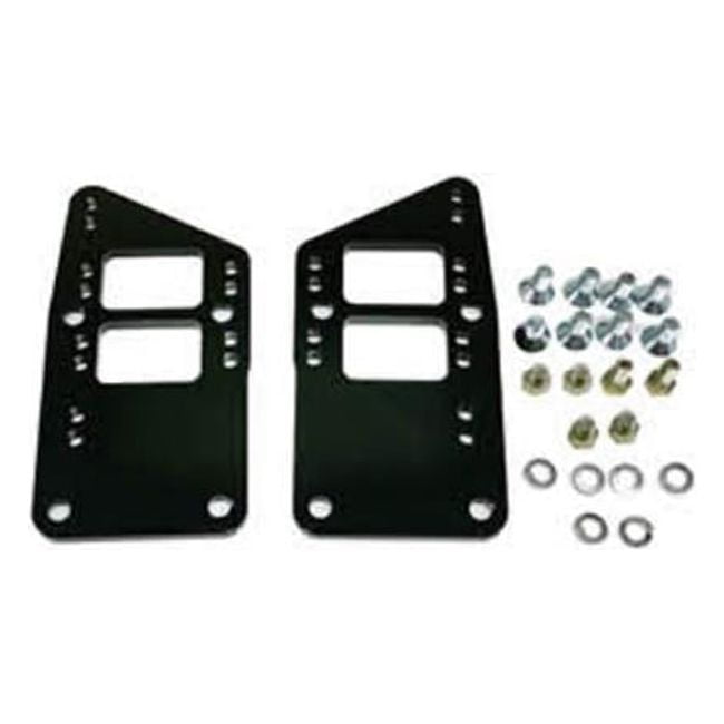 Billet Aluminum LS Swap Conversion Motor Mount Adapter Plates, Clear