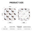 thumbnail image 6 of Uemuo Dachshund Dog Pattern Waterproof Square Couch Cushion Covers, Magic Sofa Covers Washable, Stretch Sofa Seat Cushion Slipcovers, 6 of 9