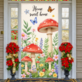 thumbnail image 6 of Colorful Flowers Hummingbird Banner Butterfly Accent Floral Backdrop Spring Vibrant Petals Garden Display for Garden Party Spring Decoration Wedding Backdrop, 6 of 9