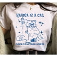 thumbnail image 2 of Camiseta unisex Karma es una estética de gato Deng Xun unisex, 2 of 2