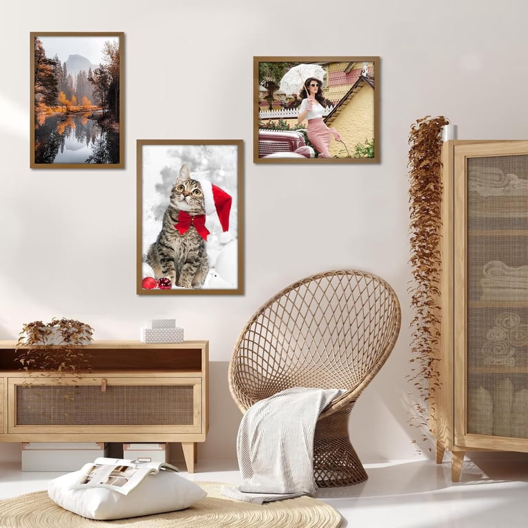 16x24 Frame 2 Pack Set Of 3 Vintage Gold 16x24 Picture Frames - Solid ...