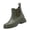Green, variant on Waterproof Rubber Chelsea Rain Boots Muddy Garden Yard Working, Thick Lug Sole Slip On Booties Outdoor Travel Wearing, Comfortable Heavy Duty Utility Footwear Street Style Trend, Black 6