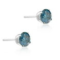 thumbnail image 3 of Pompeii 1/2 - 4 Ct Blue Diamond Studs in 14k Gold Lab Grown (Blue,VS2-SI1), 3 of 3
