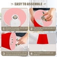thumbnail image 5 of LED Desk Lamp Red Table Nightstand Lamps with 3 Color Temperatures for Home Bedroom Living Room Decor 8x12, 5 of 8