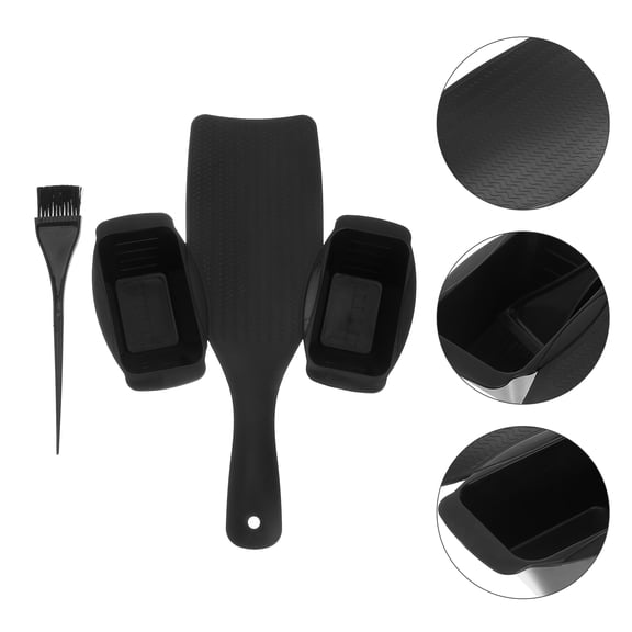 Luxshiny Hair Dyeing Pieces Plastic Black 1 Set