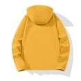 thumbnail image 6 of IUYRTFE Women's Lightweight Fleece Lined Softshell Jacket Waterproof Windproof Outdoor Hooded Coat with Pockets, 6 of 7