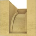 thumbnail image 4 of 8"W x 16"D x 8"H Wide Rockford Rough Cedar Woodgrain TimberThane Corbel, Primed Tan, 4 of 6