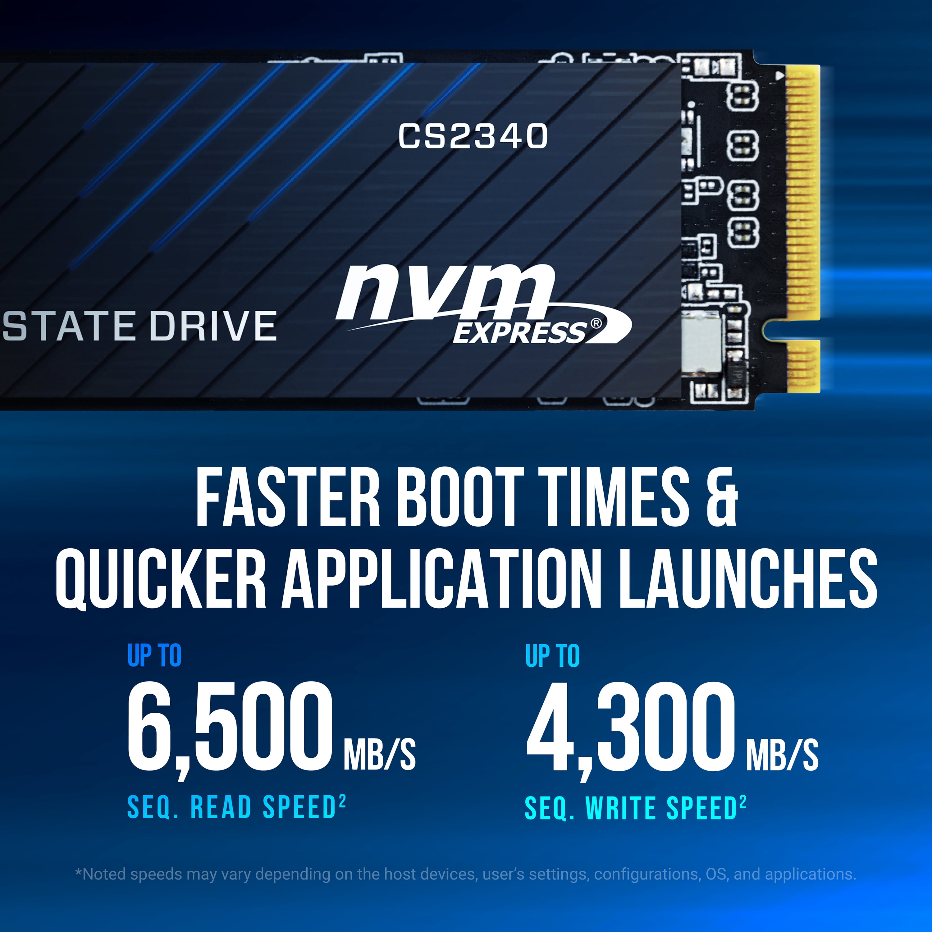 PNY CS2340 500GB PCIe Gen4 x4 NVMe M.2 Internal SSD Kit -up to 7400 MB/s Read