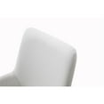 thumbnail image 6 of Limari Home Robin 18"  Stainless Steel/Bonded Leather Dining Chair in White, 6 of 8