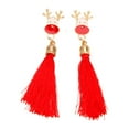 thumbnail image 1 of Xihbxyly Pendientes Navideños, Bonitos Conjuntos de Joyas Navideñas, Elegantes Accesorios de Fiesta, Diseño Único para Celebraciones Festivas, Perfectos para Mujeres, Regalo de Año Nuevo, Estilo Llam, 1 of 5