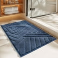 thumbnail image 2 of Non Slip Bath Mat for Bathroom Floor 23.62 in x 31.41 in Absorbent Flocking Polyester Shower Rug with Grippy Backing, 2 of 3