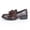 Wine Red, variant on BERANMEY Women's Slip-On Loafers Comfortable Patent Leather Wedge Heel Dress Shoes with Bow Detail Wide Width Sneakers for Office and Business