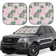 thumbnail image 2 of Picia Lilies Flowers 2 Piece Car Windshield Sun Shade Foldable | Foldable Sun Shield for Front Window Blocks UV Rays and Keeps Your Vehicle Cool-Medium, 2 of 7