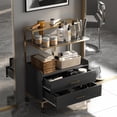 thumbnail image 4 of Hironpal Salon Rolling Cart with Wheels,Mobile Beauty Trolley with Drawers for Salon,Beauty, Spa,3 Tool Holders,Black, 4 of 9