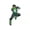 1pcs, variant on Green Space Hero Cartoon Style Waterproof Vinyl Decal Sticker