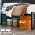 thumbnail image 4 of Satifur Queen Size Bed Frame with 2 Storage Drawers Headboard, LED & Charging Station, Black oack, 4 of 8
