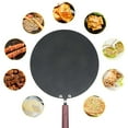 thumbnail image 3 of Moobody Pancake Pan Crepe Maker Flat Pan Griddle Pan with Spreader & Spatula Crepe Maker Griddle, 3 of 7