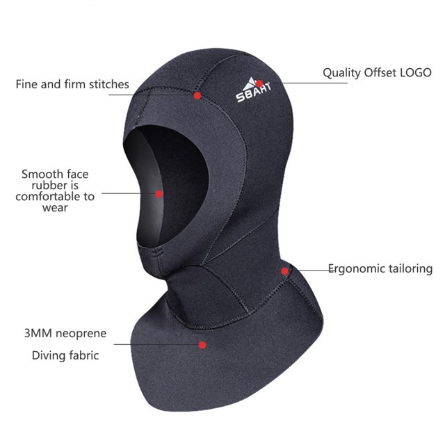 Gorro de buceo de goma Sombrero de natación de buceo a prueba de frío para deportes de tabla de surf (S) Likrtyny Para Estrenar