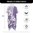 thumbnail image 6 of HELLHERO Polyester Beach Cover Ups for Women for Vacation Lightweight Long Hibiscus, 6 of 6