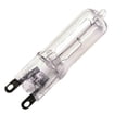 thumbnail image 4 of Bulbrite Pack of (5) 120V Dimmable T4 Halogen Mini Light Bulbs with Bi-Pin (G9) Base, 2900K Soft White Light Frost 75 Watt, 4 of 5