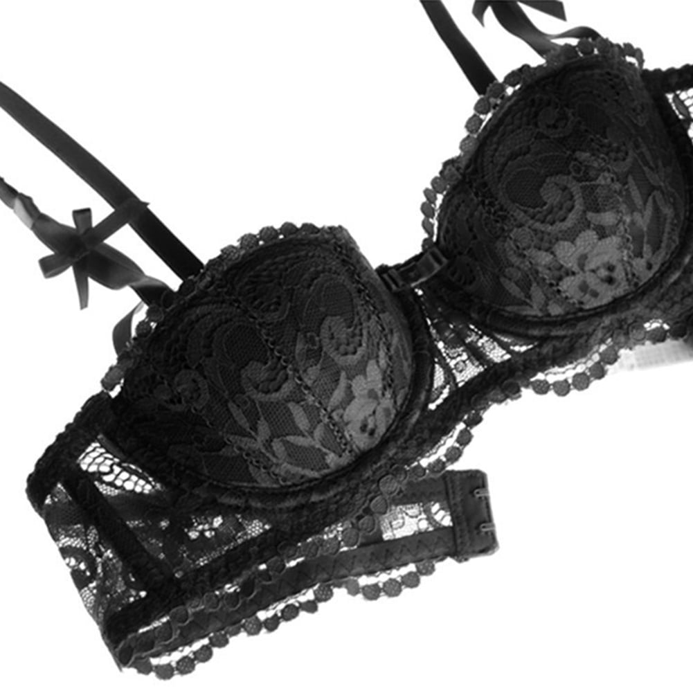Varsbaby Sexy lace Bra Half Cup Push Up UnderwearThin Cotton Women Bras