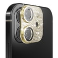 thumbnail image 4 of For Apple iPhone 12 Pro (6.1") Camera Lens Full Tempered Glass With Diamond Bling Glitter Rhinestone Lens Protective Camera Cover ,Xpm Screen Protector [ Gold ], 4 of 4