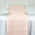 thumbnail image 6 of BalsaCircle 14" x 108" Natural Burlap Table Runner Blush, 6 of 6