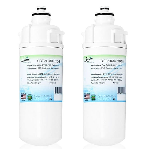 Swift Green Filters SGF-96-09 CTO-B Compatible Commercial Water Filter for EV9617-06, EV9617-05, Made in USA (Pack of 2)