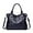 Blue, variant on Women PU Leather Solid Color Shoulder Bag with Zipper Vintage Motorcycle Shoulder Bag Adjustable Strap Retro Punk Crossbody B