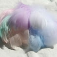 thumbnail image 4 of Synzerm 100 Pcs Tiny Pastel Colors Goose Feather 5-8CM Assorted Fluffy Feathers for Crafts Dream Catcher Wedding Home Party Decorations Earrings Making S03, 4 of 15