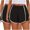 Black, variant on Shorts for Women Plus Size Clearance,,Xunlbb 2pc Women's Summer Solid Color Sexy Elastic Waist Side Pleated Casual Shorts ,Black M