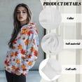 thumbnail image 6 of FOR U DESIGNS Maple Leaf Thanksgiving Women's Lightweight Hooded Sweaters Hoodies Pullover Sweatshirts Size S Oversized Sweatshirt for Women Loose Fit Long Sleeve Hoodie, 6 of 7