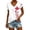 A1#-White, variant on Women Canada Day Graphic V Neck Tee - Short Sleeve Patriotic Top, Casual Summer Wear(White-S)