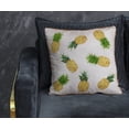 thumbnail image 4 of LR Home Panama Performance Poly Filled Pillow in Yellow/Green, 20" x 20", 4 of 6