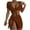 Coffee, variant on Elainilye Fashion Swimsuits for Women 2024 Four-piece Suit Bandage Solid Sexy Bikini Push-Up Padded Swimwear Beachwear Set,Brown