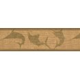 thumbnail image 2 of Abat-jour de Poisson Unique sur le Mur Beige Vintage Bord Design Rétro, Rouleau 15' x 7'', 2 of 3
